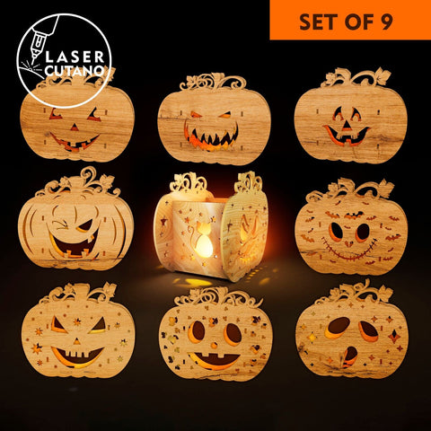 HALLOWEEN SET Multilayer Files SVG LaserCutano 