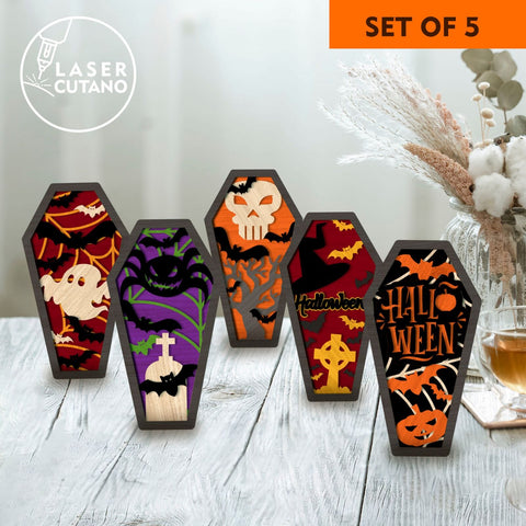 HALLOWEEN SET Multilayer Files SVG LaserCutano 