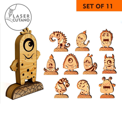 HALLOWEEN SET Multilayer Files SVG LaserCutano 