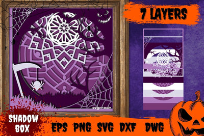 Halloween Shadow Box Svg SVG SvgOcean 