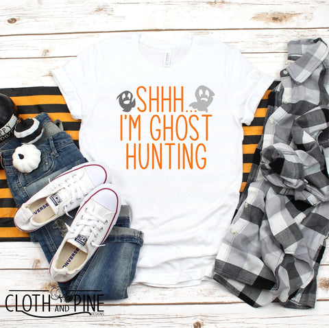 Halloween, Shhh...I'm Ghost Hunting SVG Cloth and Pine Designs 