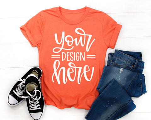 Halloween Shirt Mockup Bundle, Fall Mock up bundle Mock Up Photo Lettered by Stephanie 