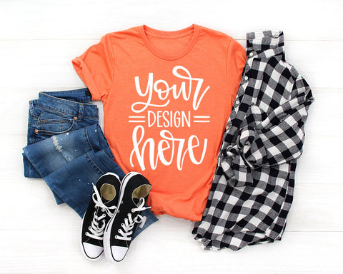 Halloween Shirt Mockup Bundle, Fall Mock up bundle Mock Up Photo Lettered by Stephanie 