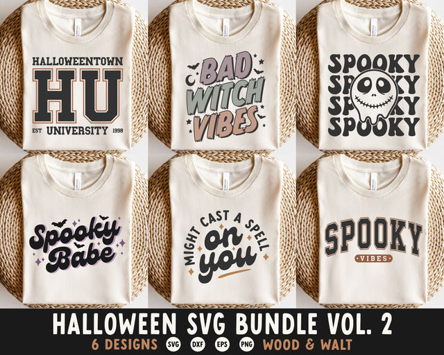 Halloween Shirt SVG Bundle Vol. 2 | Halloween SVG SVG Wood And Walt 