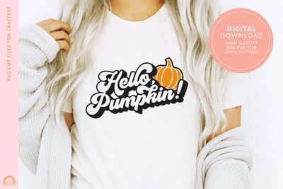 Halloween Shirt SVG Hello Pumpkin SVG HM SVG Pixel Sublimation 