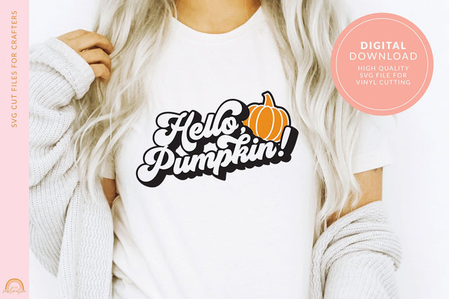 Halloween Shirt SVG Hello Pumpkin SVG HM SVG Pixel Sublimation 