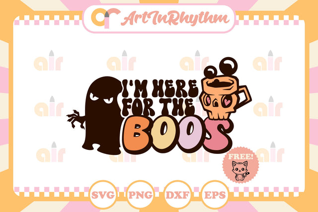 Halloween shirt svg / I'm here for the boos Svg SVG Artinrhythm shop 