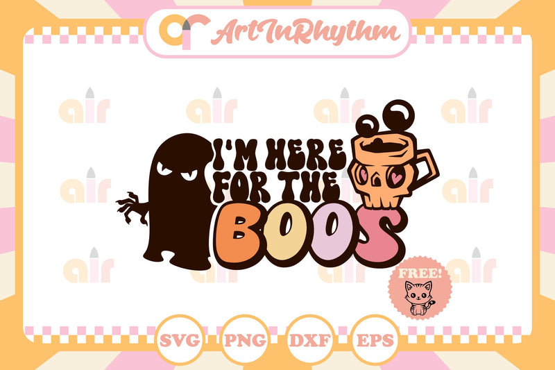 Halloween shirt svg / I'm here for the boos Svg SVG Artinrhythm shop 
