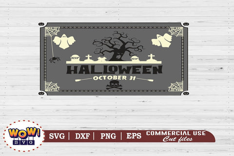 Halloween sign board svg, Halloween cutting files, 31st october svg, Halloween svg, Halloween cricut files, halloween sign svg, SVG DXF PNG SVG Wowsvgstudio 