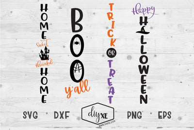 Halloween Sign Bundle - A Collection of Front Porch Sign SVGs SVG DIYxe Designs