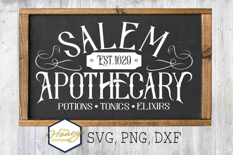 Halloween Sign Bundle SVG PNG DXF Apothecary Vintage Candy Spell On You Wicked Instant Download Silhouette Cricut Cut Files SVG The Honey Company 