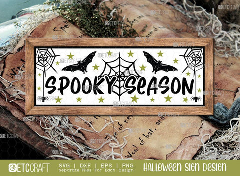 Halloween Sign Bundle Vol-06 | Enter If You Dare Svg | It's Spooky Season Svg | It's Witches Svg | Come In For A Spell Svg | Spooky Season Svg | Fright This Way Sign | Halloween Svg | Halloween Wood Sign Design SVG ETC Craft 