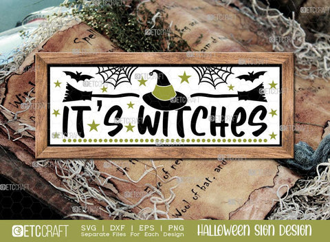 Halloween Sign Bundle Vol-06 | Enter If You Dare Svg | It's Spooky Season Svg | It's Witches Svg | Come In For A Spell Svg | Spooky Season Svg | Fright This Way Sign | Halloween Svg | Halloween Wood Sign Design SVG ETC Craft 