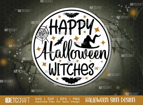 Halloween Sign Bundle Vol-08 | Happy Boo Season Svg | Home Haunted Home Svg | October 31 Svg | Ghostly Greetings Svg | Happy Halloween Witches Svg | Resting Witch Face Sign | Halloween Svg | Halloween Wood Sign Design SVG ETC Craft 