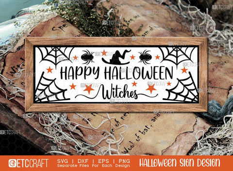 Halloween Sign Bundle Vol-09 | Happy Boo Season Svg | Home Haunted Home Svg | October 31 Svg | Ghostly Greetings Svg | Happy Halloween Witches Svg | Resting Witch Face Sign | Halloween Svg | Halloween Wood Sign Design SVG ETC Craft 