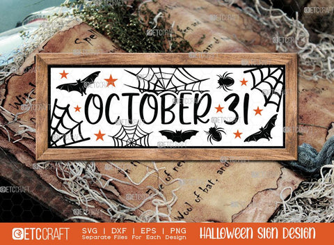 Halloween Sign Bundle Vol-09 | Happy Boo Season Svg | Home Haunted Home Svg | October 31 Svg | Ghostly Greetings Svg | Happy Halloween Witches Svg | Resting Witch Face Sign | Halloween Svg | Halloween Wood Sign Design SVG ETC Craft 