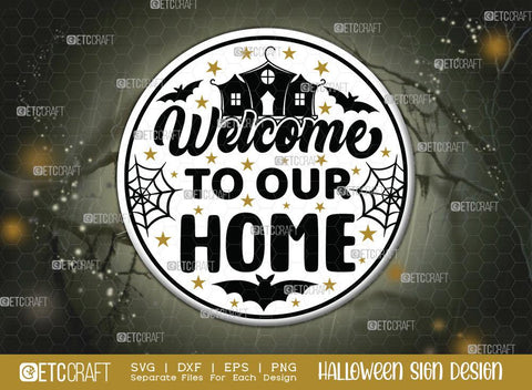 Halloween Sign Bundle Vol-12 | Welcome To Halloween Town Svg | Welcome To The Freak Show Svg | Welcome To Our Home Svg | Happy Halloween Y'all Svg | Happy Boo Svg | Halloween Wood Sign Design SVG ETC Craft 
