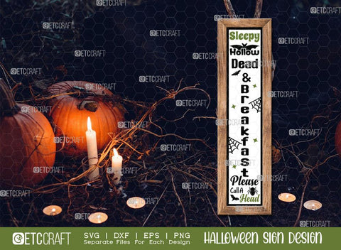 Halloween Sign Bundle Vol-15 | Dead And Breakfast Svg | Hang Your Broom and Stay A Spell Svg | Black Flame Candle Company Svg | When Witches Go Riding Svg | Witches Brew Coffee House Svg | Halloween Wood Sign Design SVG ETC Craft 