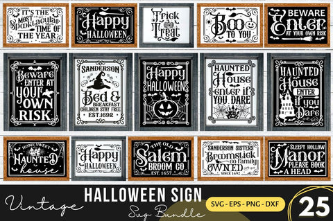 Halloween Sign Making SVG Bundle SVG Regulrcrative 