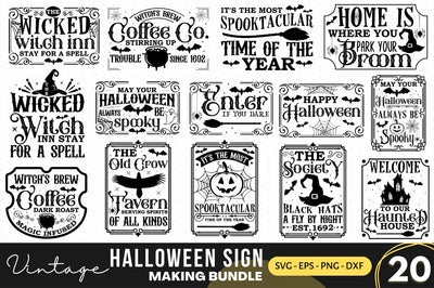 Halloween Sign Making SVG Bundle SVG Regulrcrative 