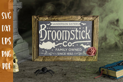 Halloween Sign SVG, Broomstick Co. SVG SVG CraftLabSVG 