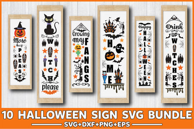 Halloween Sign Svg Bundle SVG Rupkotha 