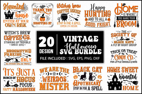 Halloween Sign SVG Bundle SVG Shetara Begum 
