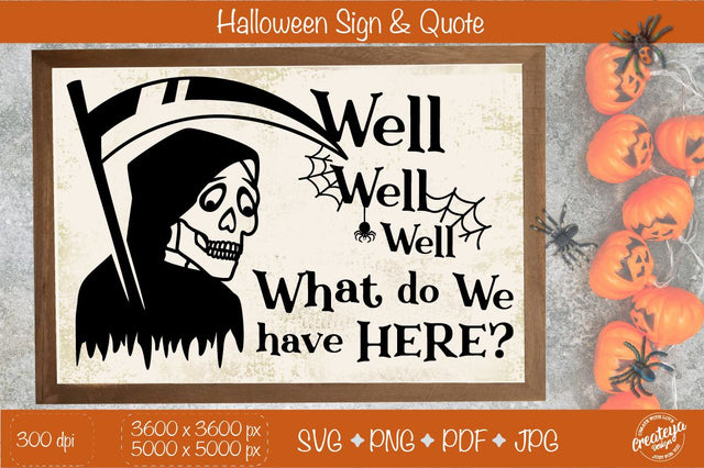 Halloween sign SVG, Halloween porch, Halloween farmhouse SVG Createya Design 