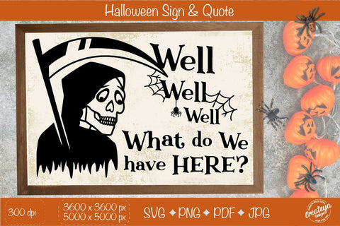 Halloween sign SVG, Halloween porch, Halloween farmhouse SVG Createya Design 