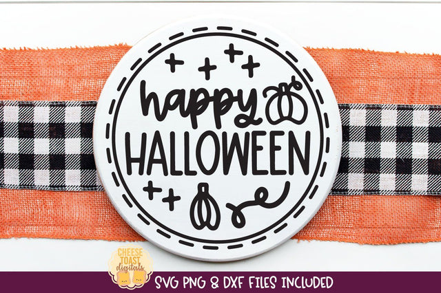 Halloween Sign SVG | Happy Halloween SVG Cheese Toast Digitals 