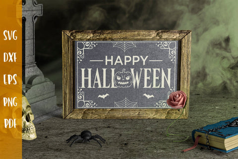Halloween Sign SVG | Happy Halloween SVG SVG CraftLabSVG 