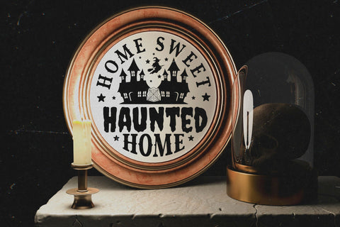 Halloween Sign SVG - Home Sweet Haunted Home SVG CraftLabSVG 