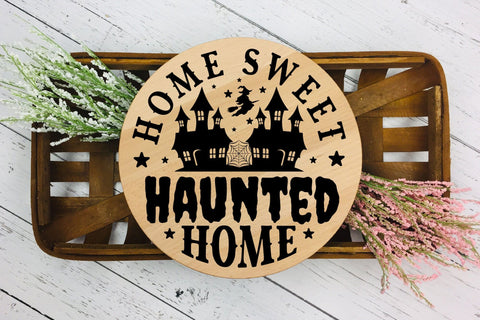 Halloween Sign SVG - Home Sweet Haunted Home SVG CraftLabSVG 