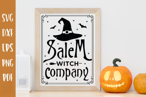 Halloween Sign SVG - Salem Witch Company SVG SVG CraftLabSVG 