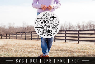 Halloween Sign SVG, Something Wicked This Way Comes SVG CraftLabSVG 