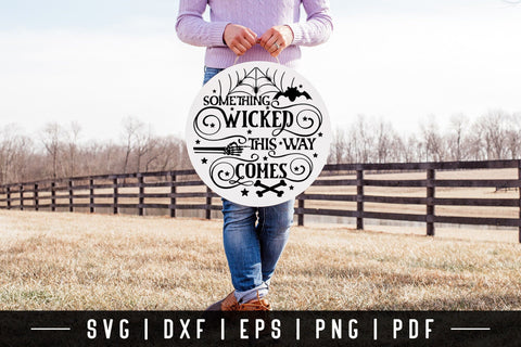 Halloween Sign SVG, Something Wicked This Way Comes SVG CraftLabSVG 