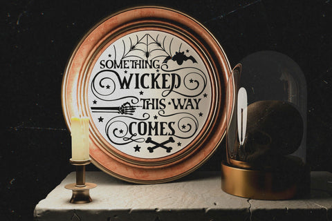 Halloween Sign SVG, Something Wicked This Way Comes SVG CraftLabSVG 