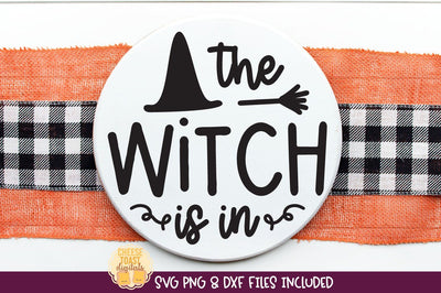 Halloween Sign SVG | The Witch Is In SVG Cheese Toast Digitals 