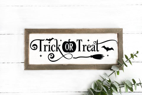 Halloween Sign SVG, Trick or Treat SVG SVG CraftLabSVG 