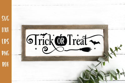 Halloween Sign SVG, Trick or Treat SVG SVG CraftLabSVG 