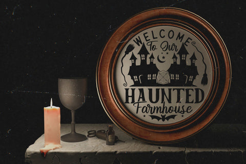 Halloween Sign SVG | Welcome to Our Haunted Farmhouse SVG CraftLabSVG 