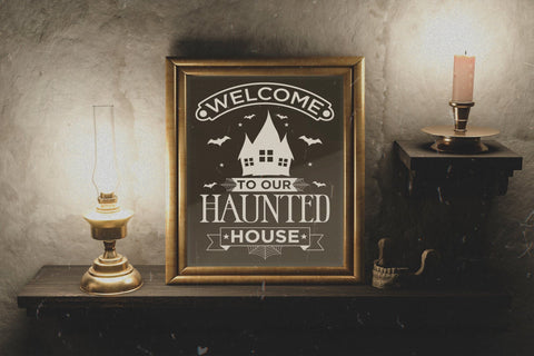 Halloween Sign SVG - Welcome to Our Haunted House SVG SVG CraftLabSVG 