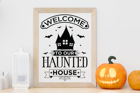 Halloween Sign SVG - Welcome to Our Haunted House SVG SVG CraftLabSVG 