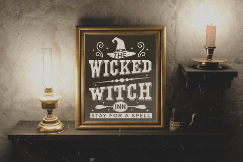 Halloween Sign SVG, Wicked Witch Inn SVG CraftLabSVG 