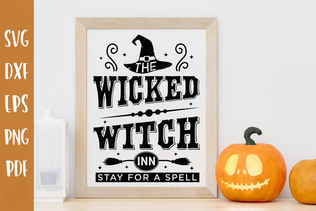 Halloween Sign SVG, Wicked Witch Inn SVG CraftLabSVG 