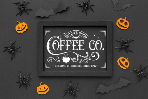Halloween Sign SVG | Witch's Brew Coffee Co. SVG CraftLabSVG 