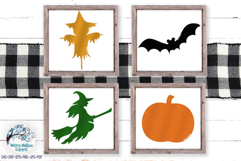 Halloween Silhouette SVG Bundle SVG Wispy Willow Designs 