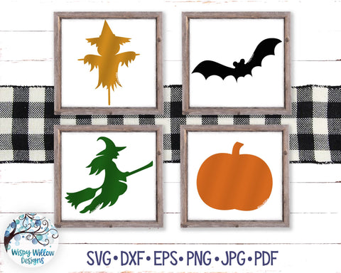 Halloween Silhouette SVG Bundle SVG Wispy Willow Designs 