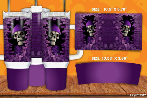Halloween Skeleton Bundle | Tumbler | Mug | Pen Sublimation SvgOcean 