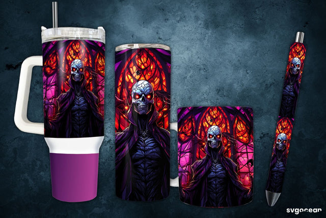 Halloween Skeleton Bundle | Tumbler | Mug | Pen Sublimation SvgOcean 
